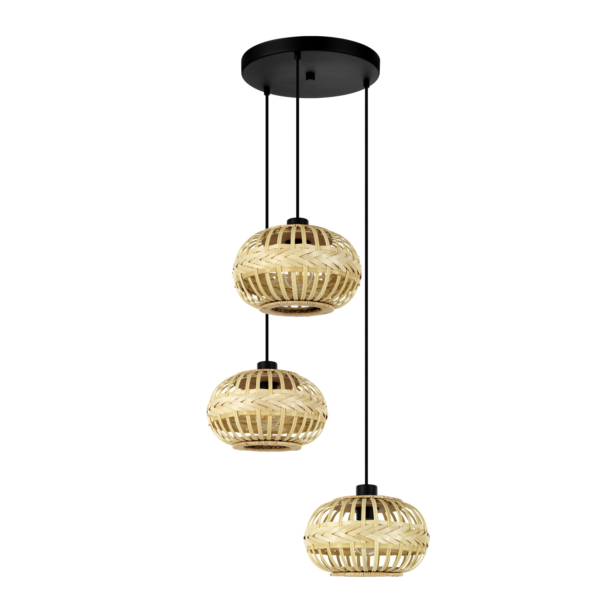 EGLO hanglamp Amsfield 1 - e27 - zwart