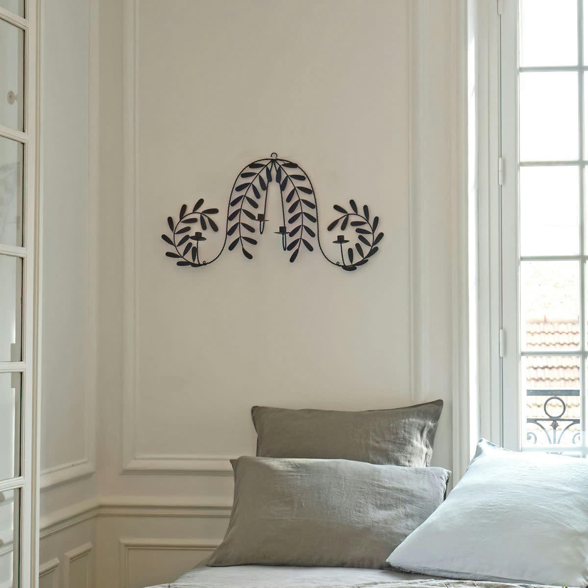 - Bougeoir chandelier en métal