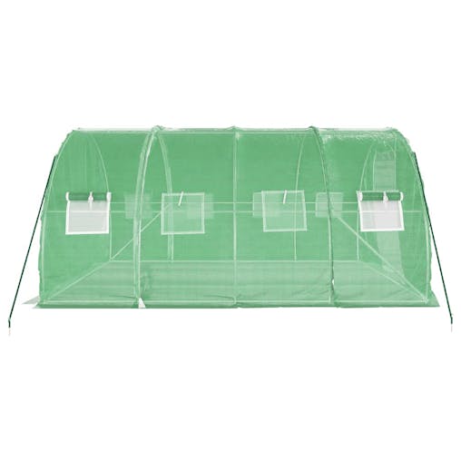NNEVL Greenhouse with Steel Frame Green 12 m&sup2; 4x3x2 m