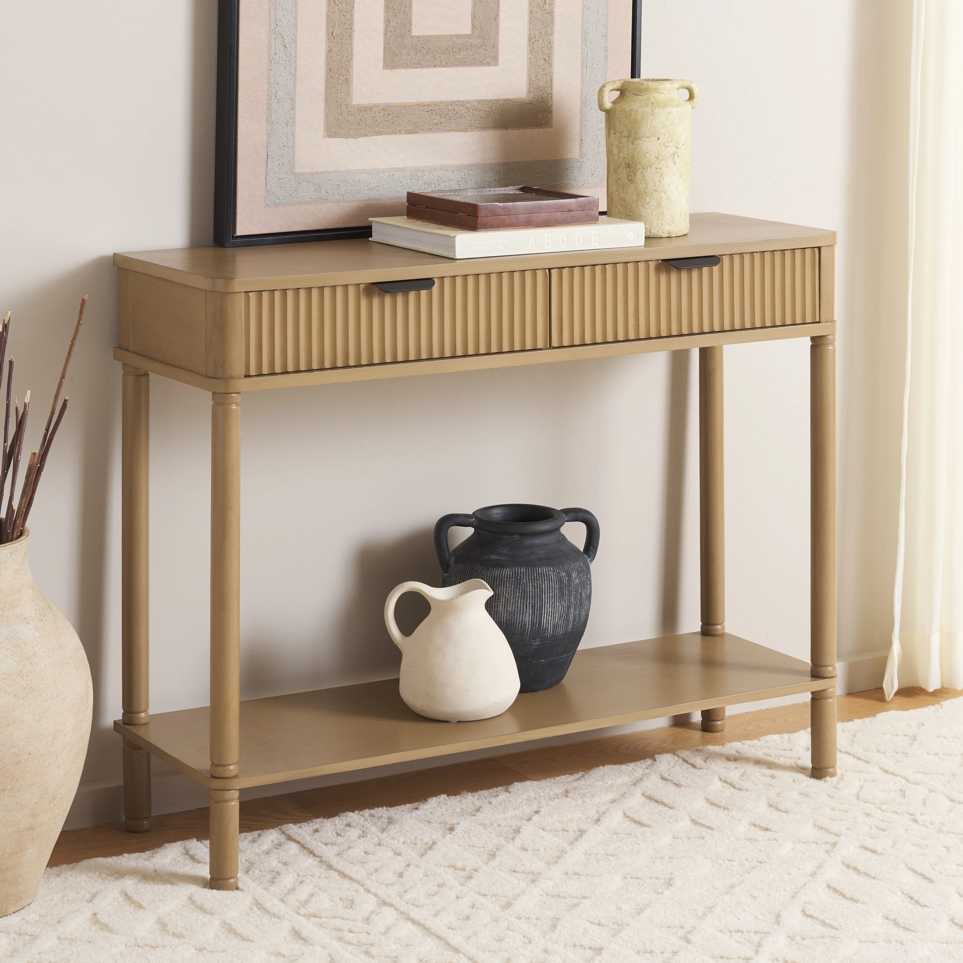SAFAVIEH Thurston 2-Drawer Console Table - 35W x 12D x 28H