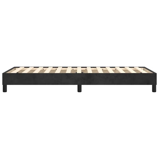 NNEVL Box Spring Bed Frame Black 100x200 cm Velvet