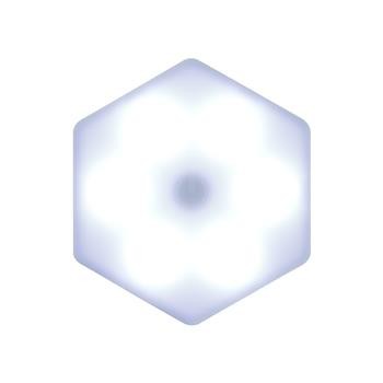 Zestaw 6 lampek ściennych Hexagonal