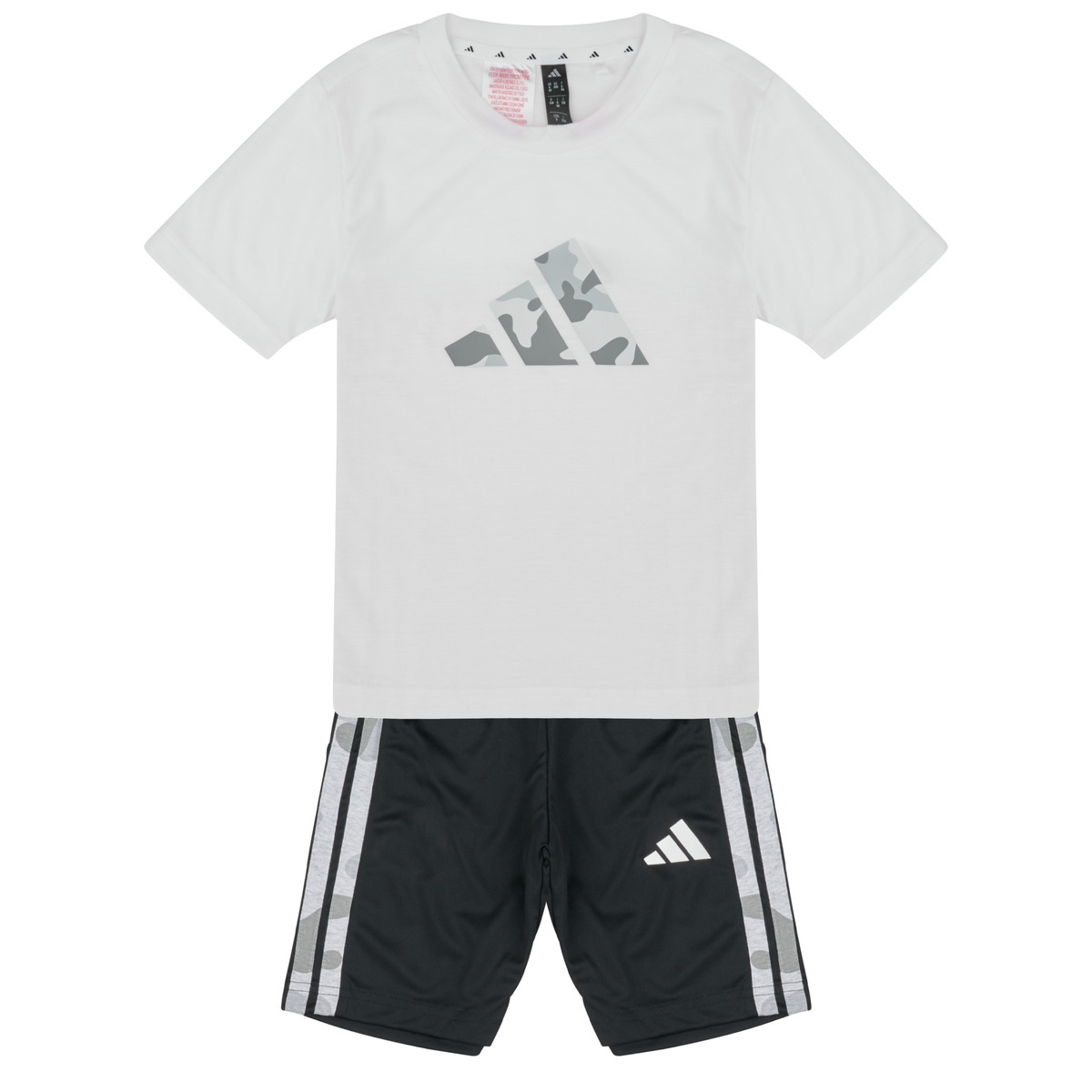 adidas - Train Essentials Camo Print Set Kids - White / Black