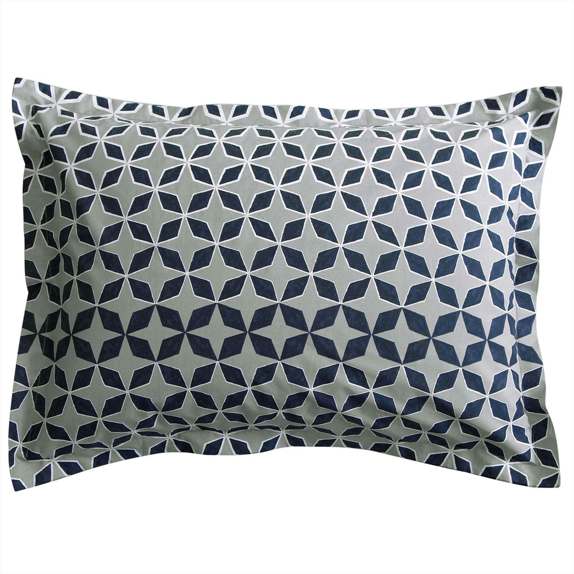 THIBAULT - Taie volant 63x63 gris en coton