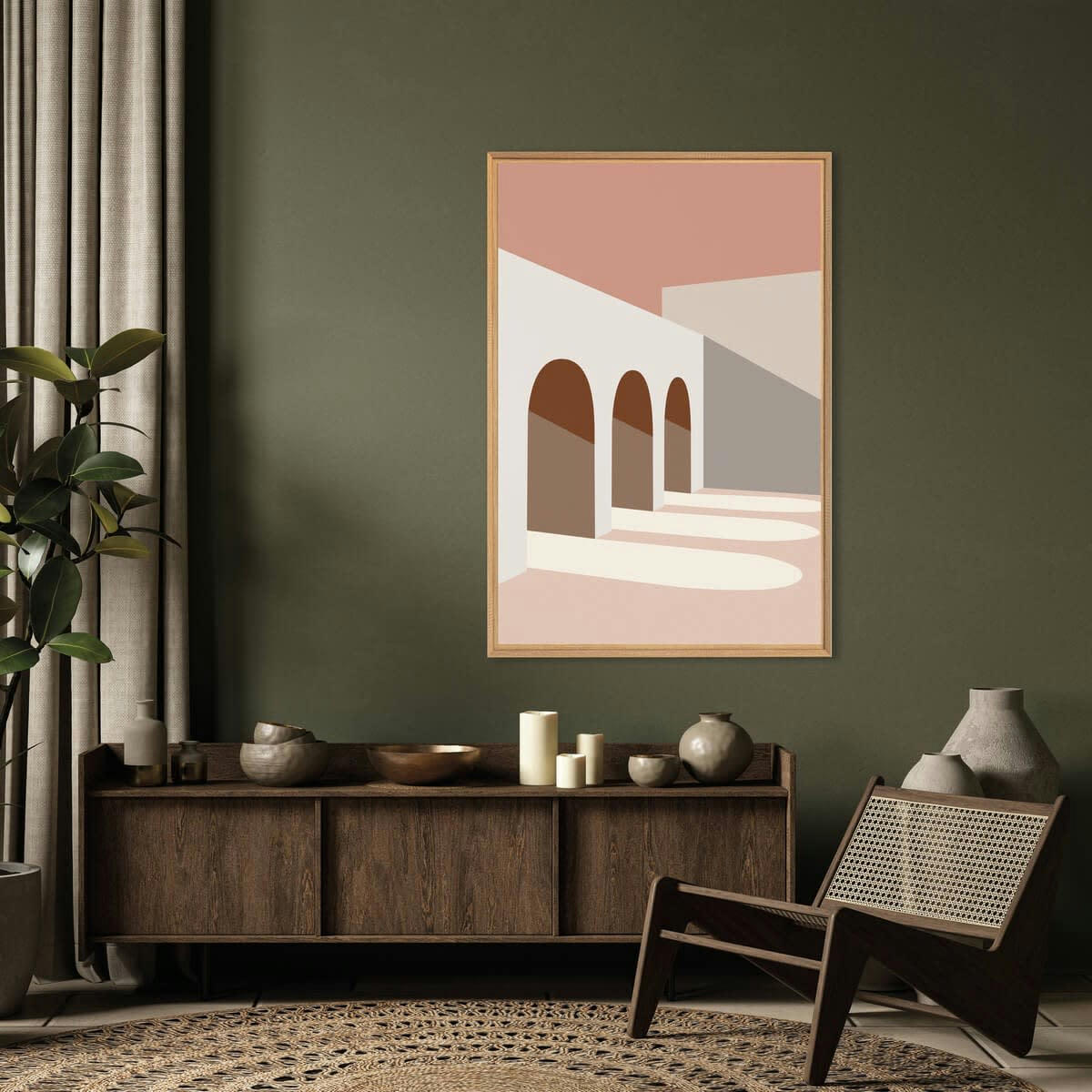 ARCHITECTURE - Tableau mural encadré architecture 65x97 cm