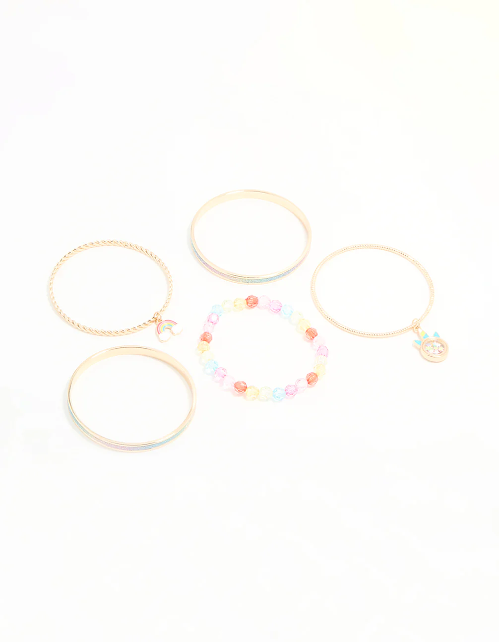 Kids Gold Bangles 5-Pack