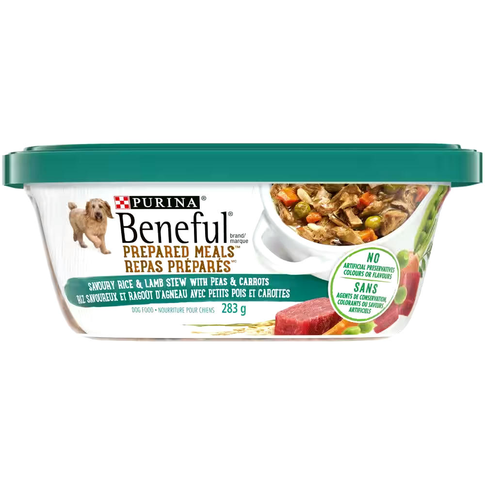 Purina Beneful® PrePared Meals™ Savoury Rice & Lamb Stew Adult Wet Dog Food, 283-g