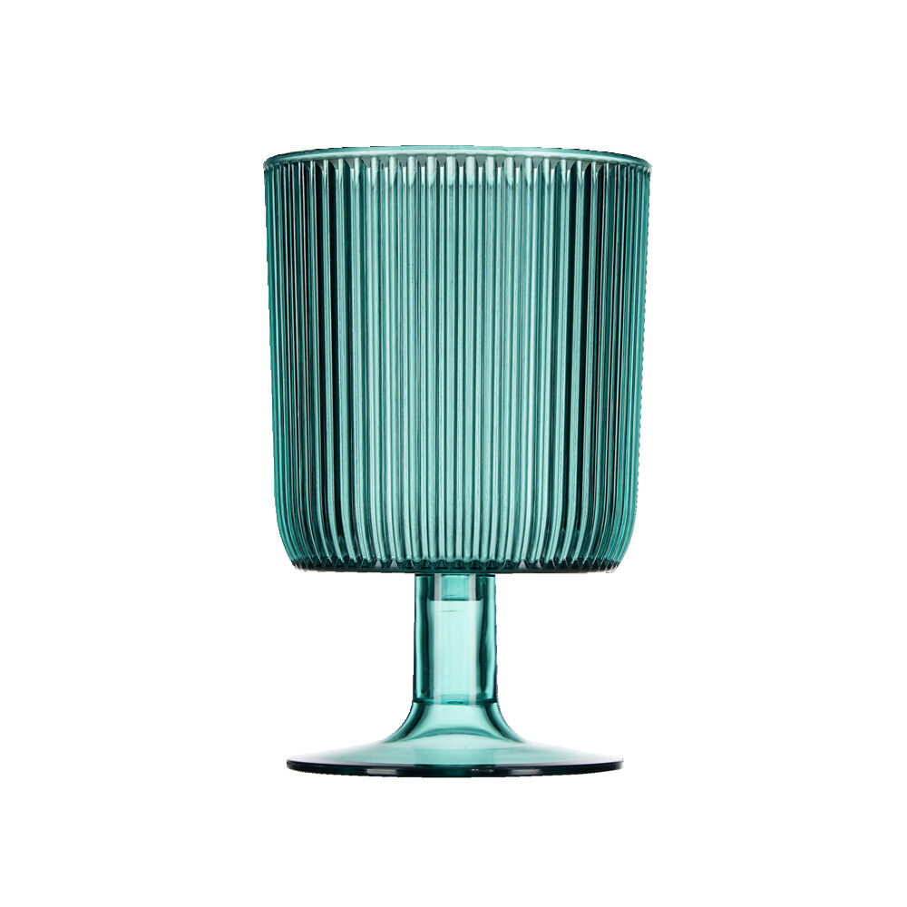 Verre à pied plastique vert 30cl
