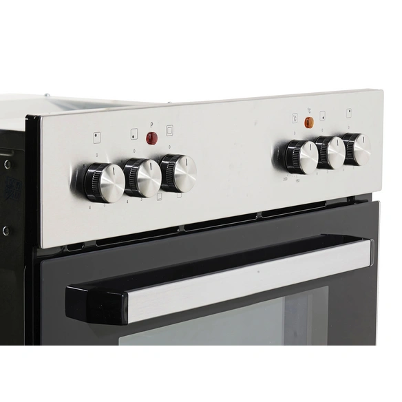 Einbau-Herd-Set »BIC3 I-KP-IX-2/2«, 55 l Garraum, 4 Kochfelder