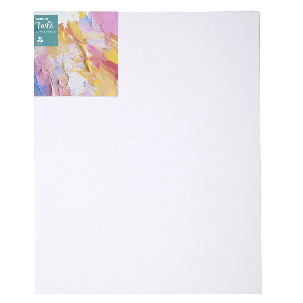 Toile à peindre carton blanc 40x50cm