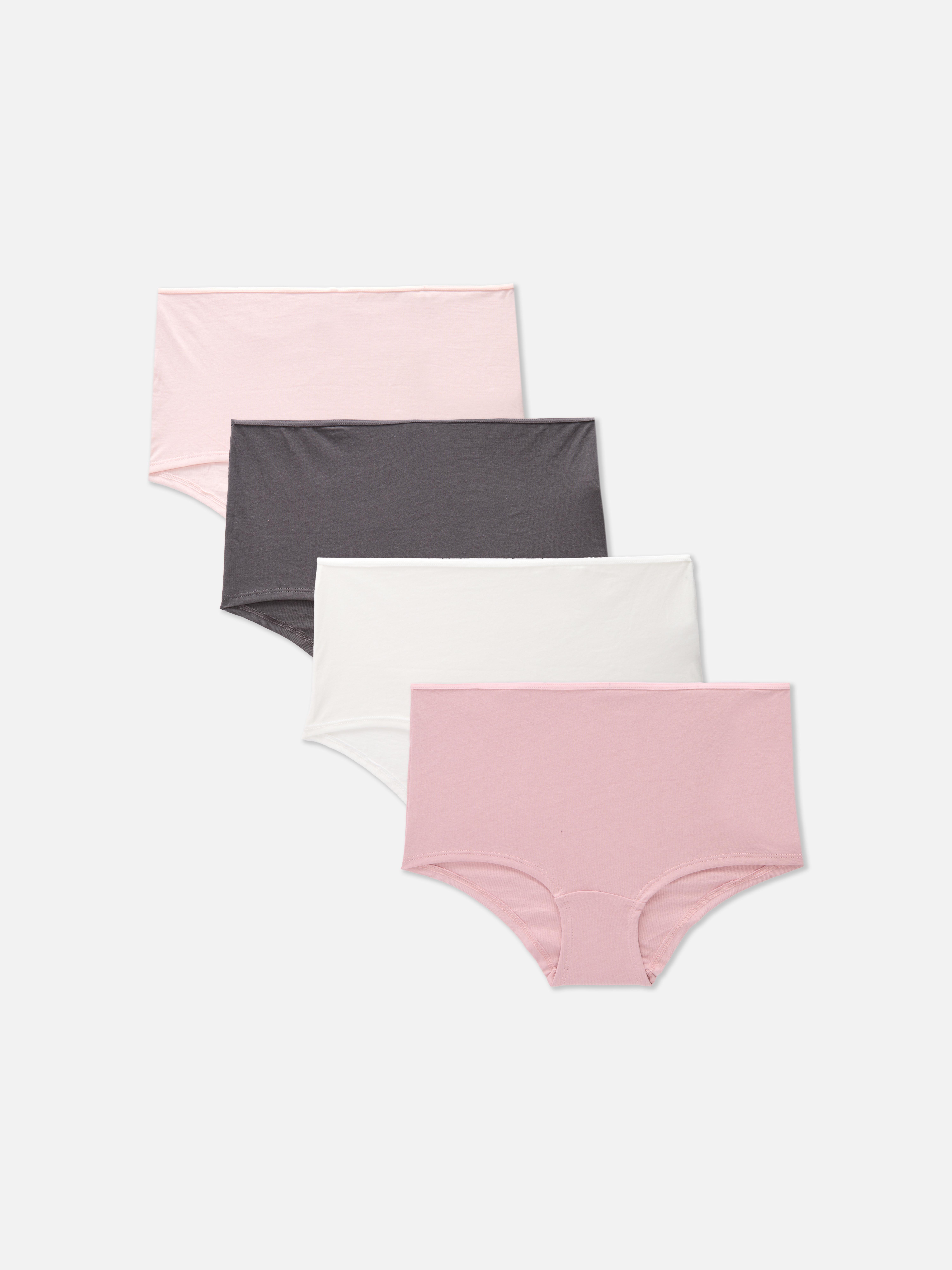 4pk Cotton Solid Color Shorts