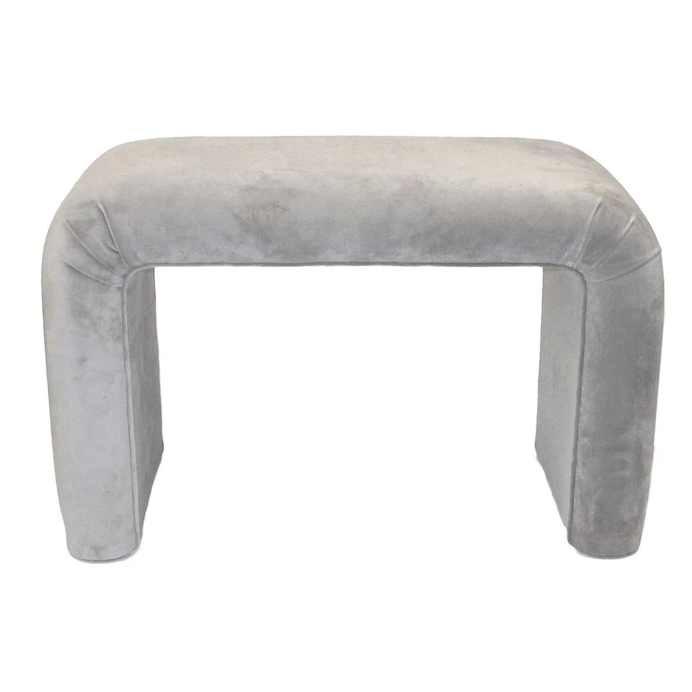 Dozydotes End of Bed Bench in Dove Microfiber