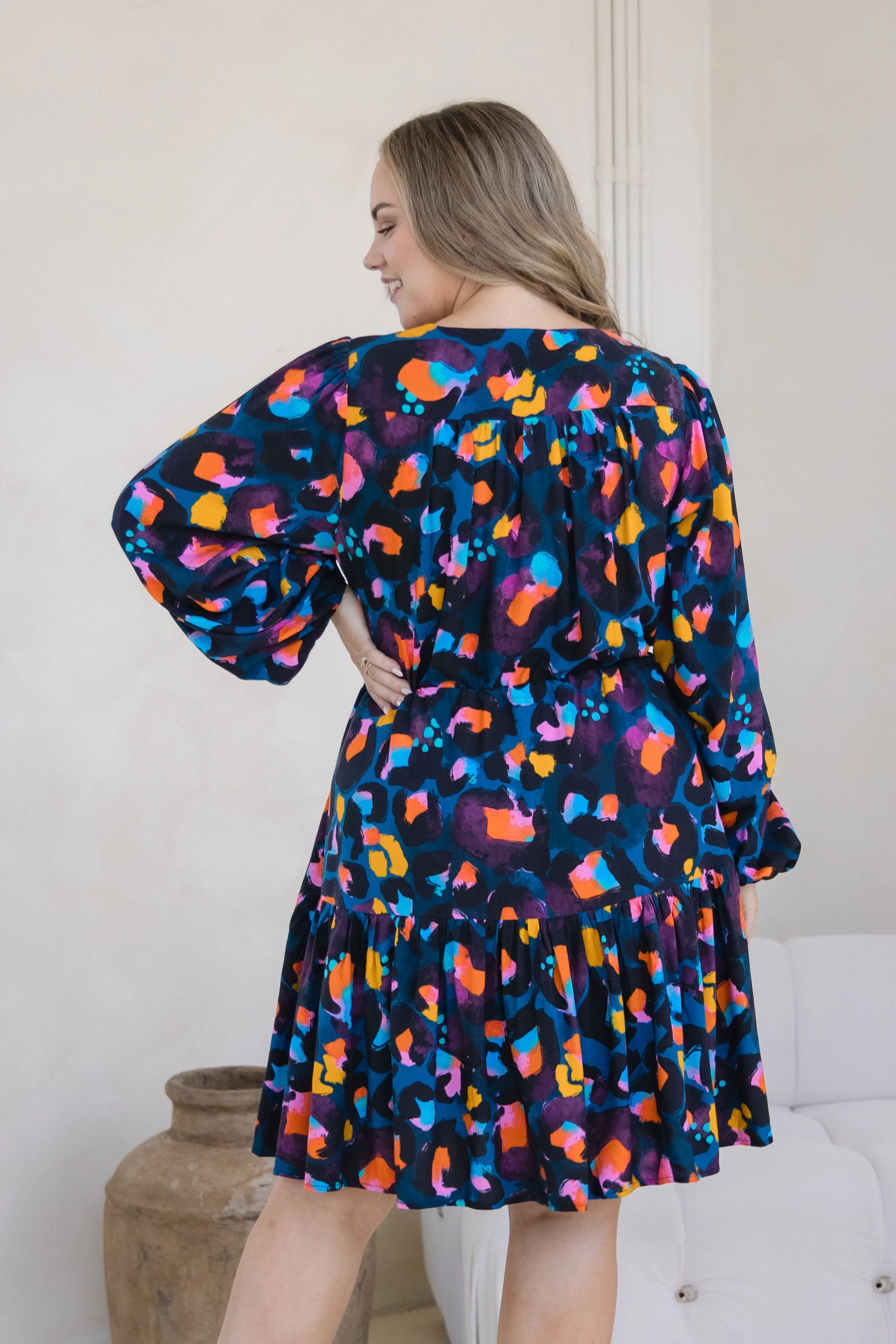 Long Sleeve Esmae Dress in Verona by Kasey Rainbow