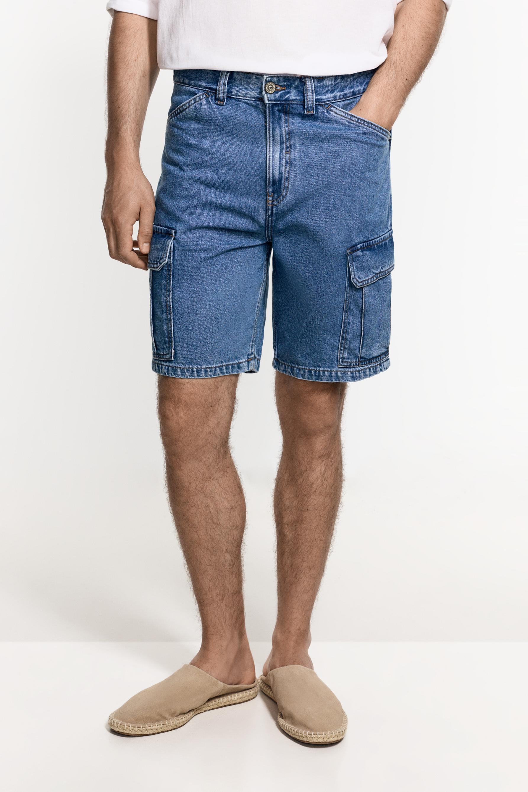 Bermuda denim cargo