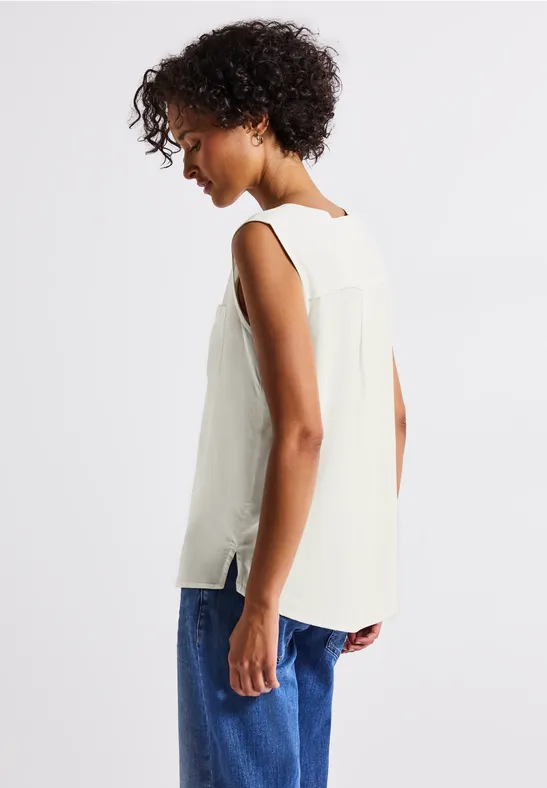 Blusentop mit Brusttaschen