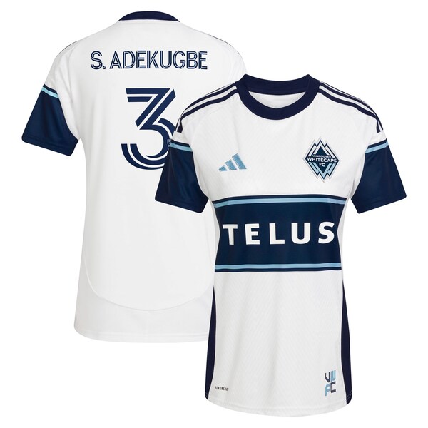 Samuel Adekugbe Vancouver Whitecaps FC adidas Women's 2025 The Peak Replica Player Jersey - White
