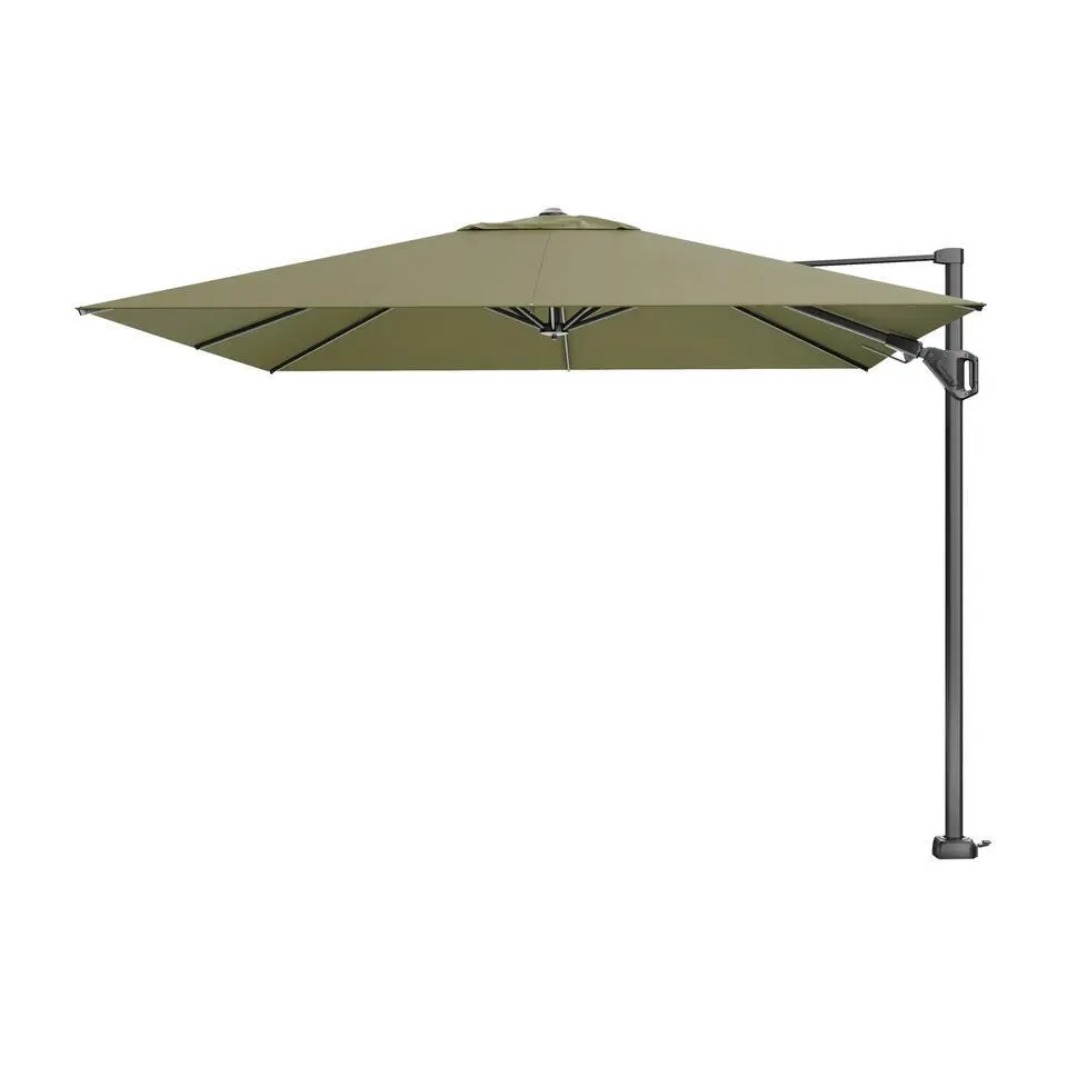 Platinum Challenger zweefparasol T2 - 3x3 m. - Lush green ingraafvoet en hoes