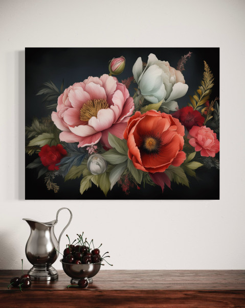 Feeby Obraz na płótnie, Kolorowy Bukiet 60x40