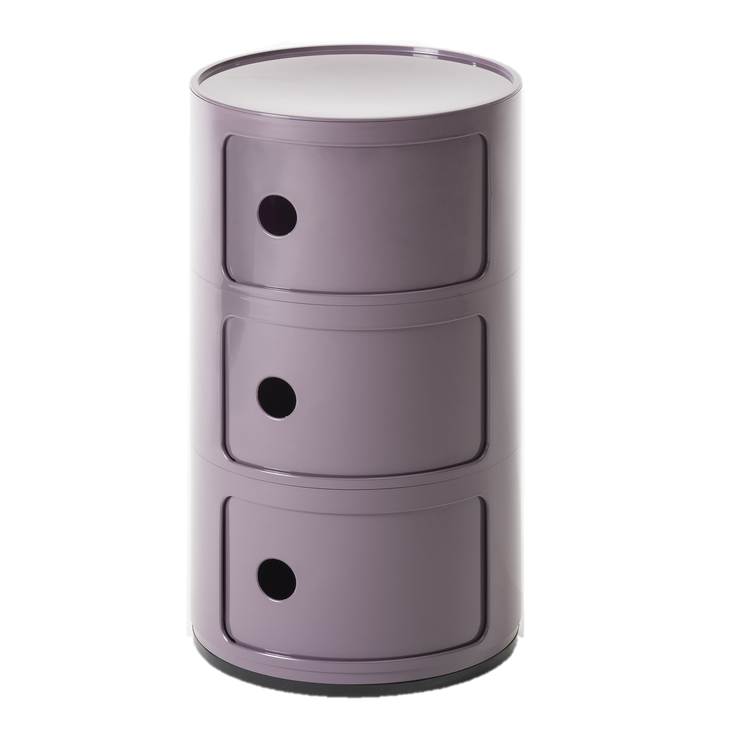 Kartell Componibili Kast Ø 32 cm - 3 Modules - Violet