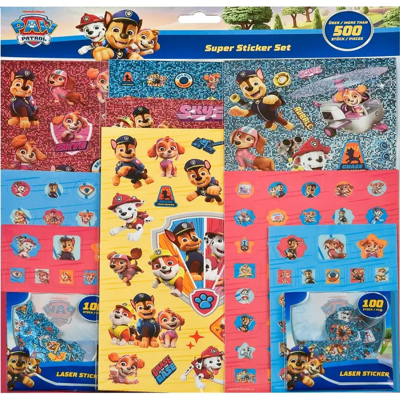 Sticker 500er-Set Paw Patrol