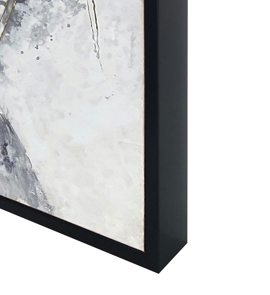 BERNA - Tableau à l'huile en bois grise, 180x120 cm