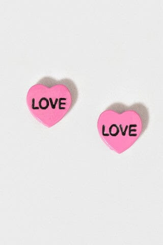 Hello Franki Heart Love Stud Earrings for girls