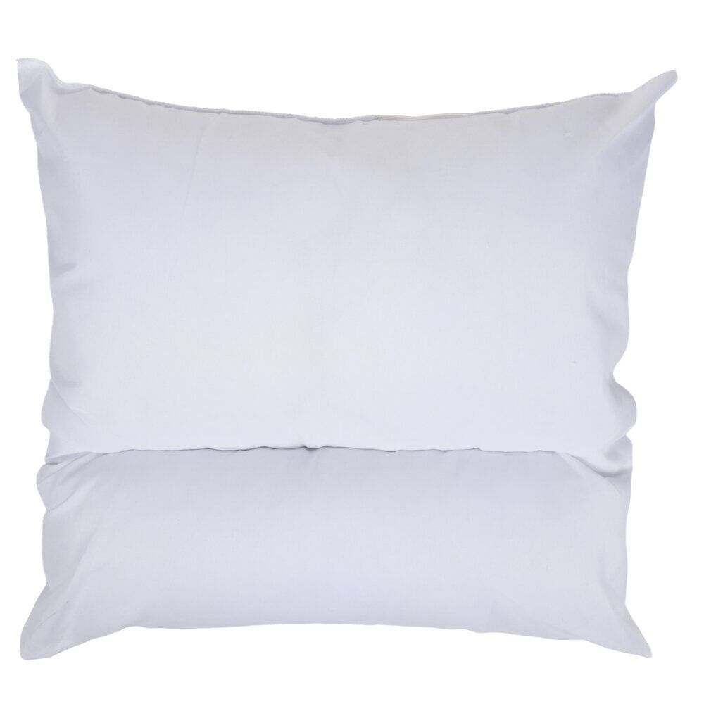 Oreiller carré modulable polyester blanc 60x60cm