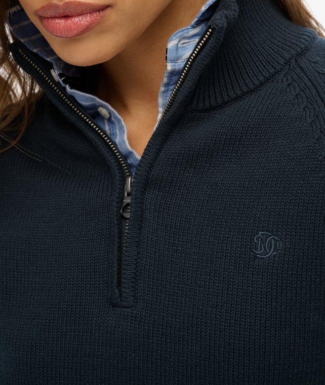 Essentials Slim Half Zip Knit