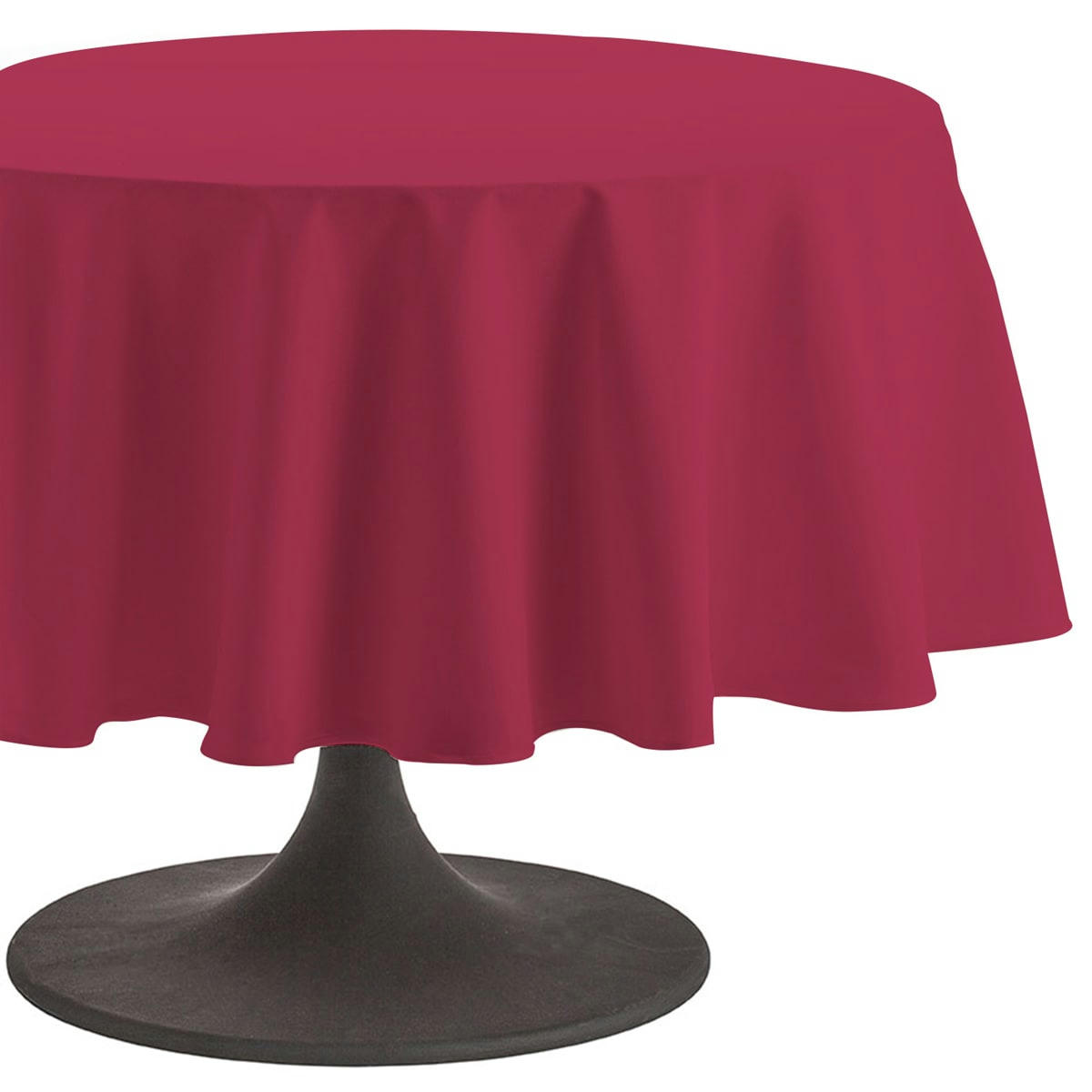 CAMBRAI - Nappe en coton traitee teflon griotte 180x180