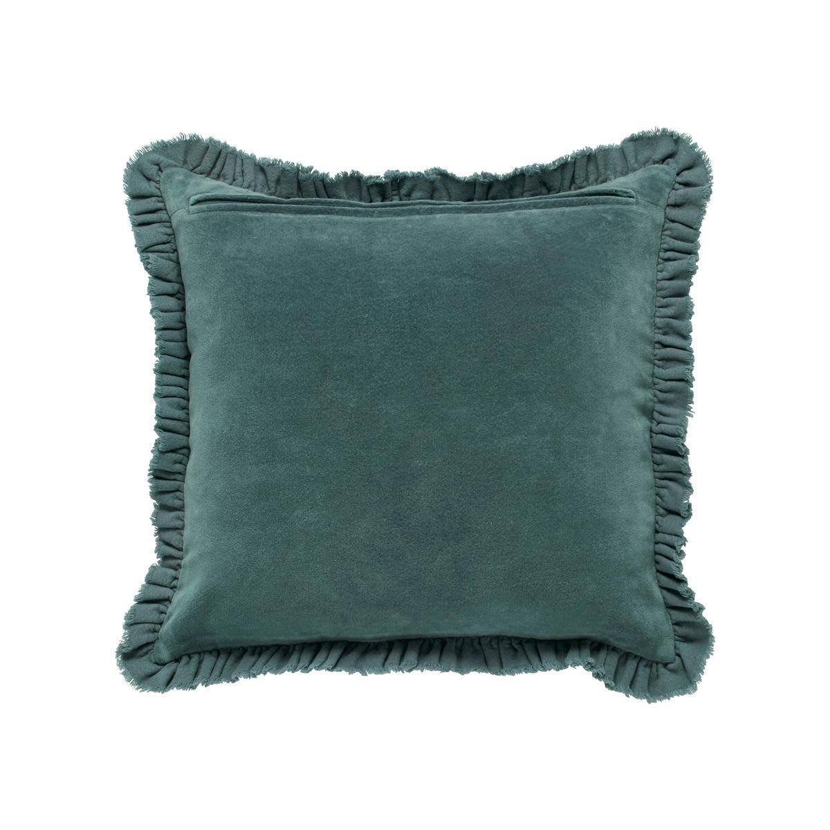 HIPPY - Coussin en coton bleu canard