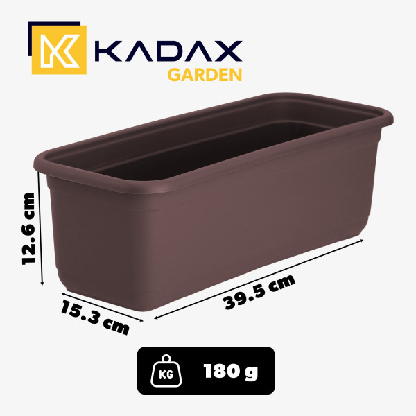 KADAX Skrzynka Balkonowa 40cm Doniczka Na Kwiaty
