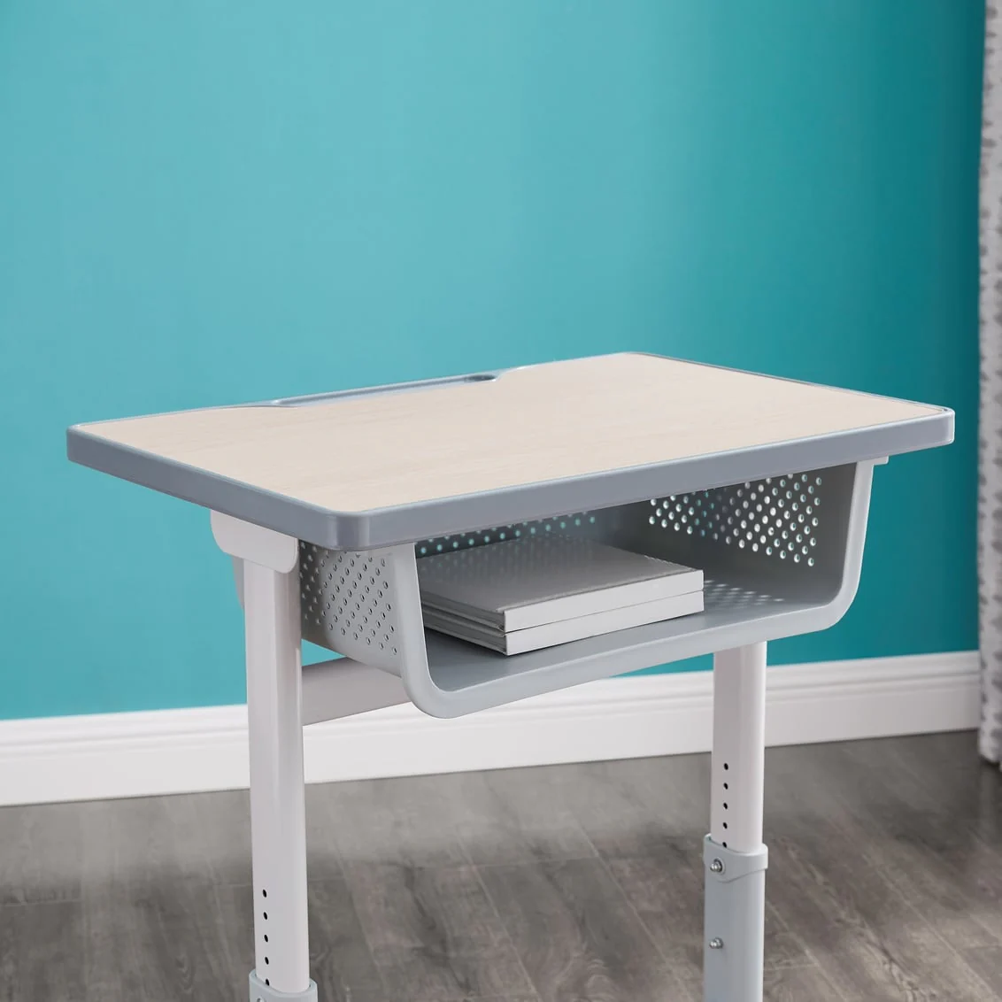 Spaight Grey Adjustable Student Desk Set