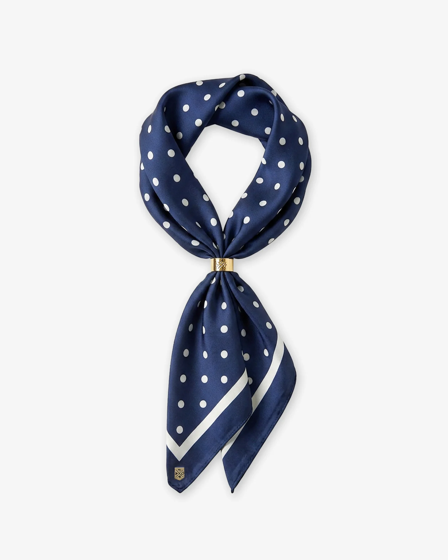 Pañuelo Lunares Azul y Blanco