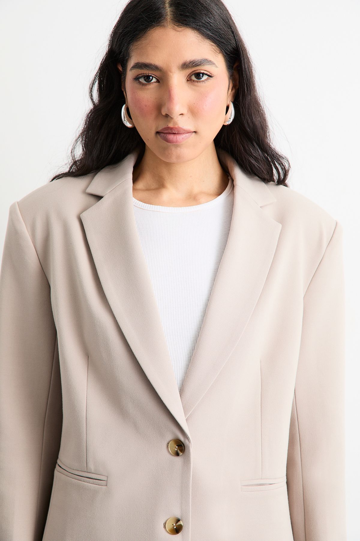 Warehouse Oversized Single Breasted Blazer