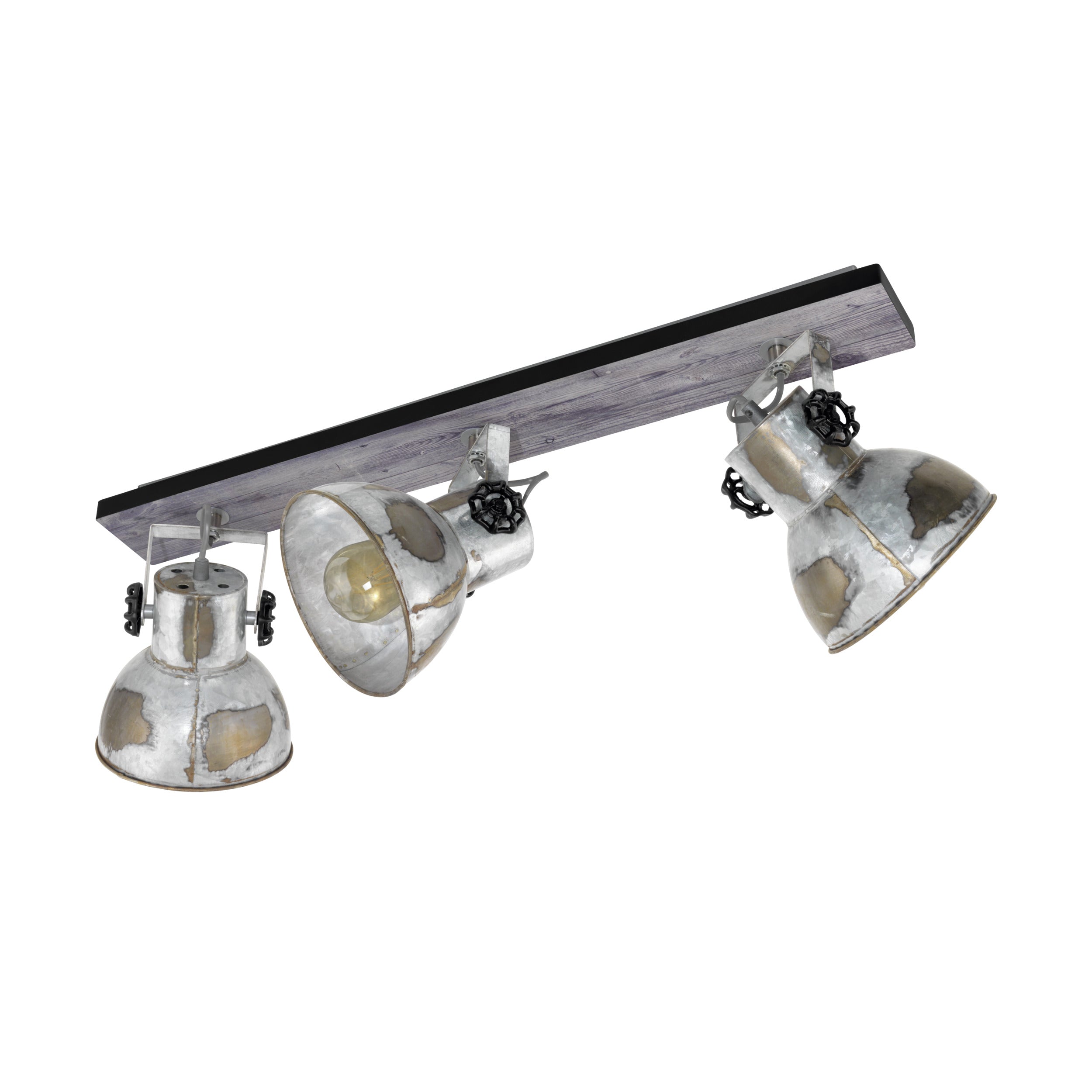EGLO wandlamp Barnstaple - e27 - bruin-patina/zwart/oud-zink-look