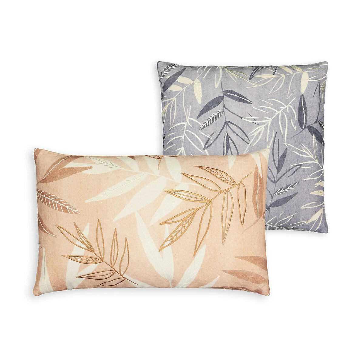 Housse de coussin 40x40 cm, coton/lin, Nagano