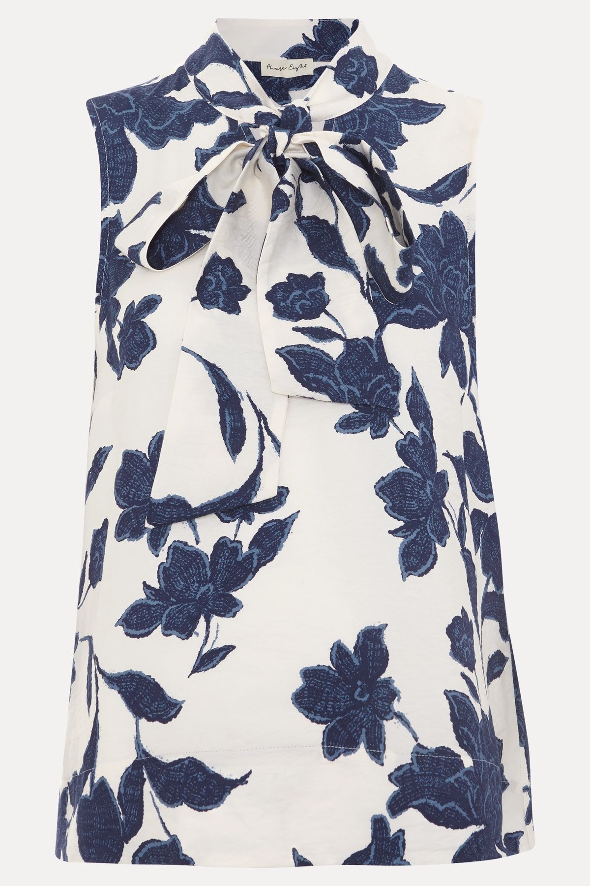 Phase Eight Junie Floral Sleeveless Pussybow Blouse