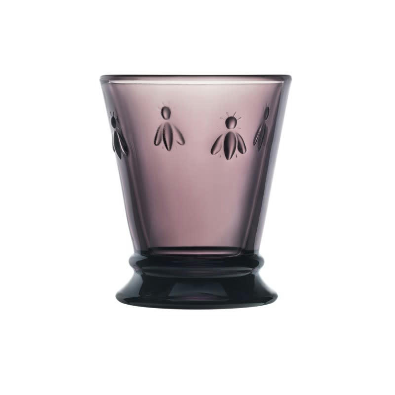 SET DE 6 VERRES À EAU,  ABEILLE - Verre à eau  en verre Aubergine - lot de 6