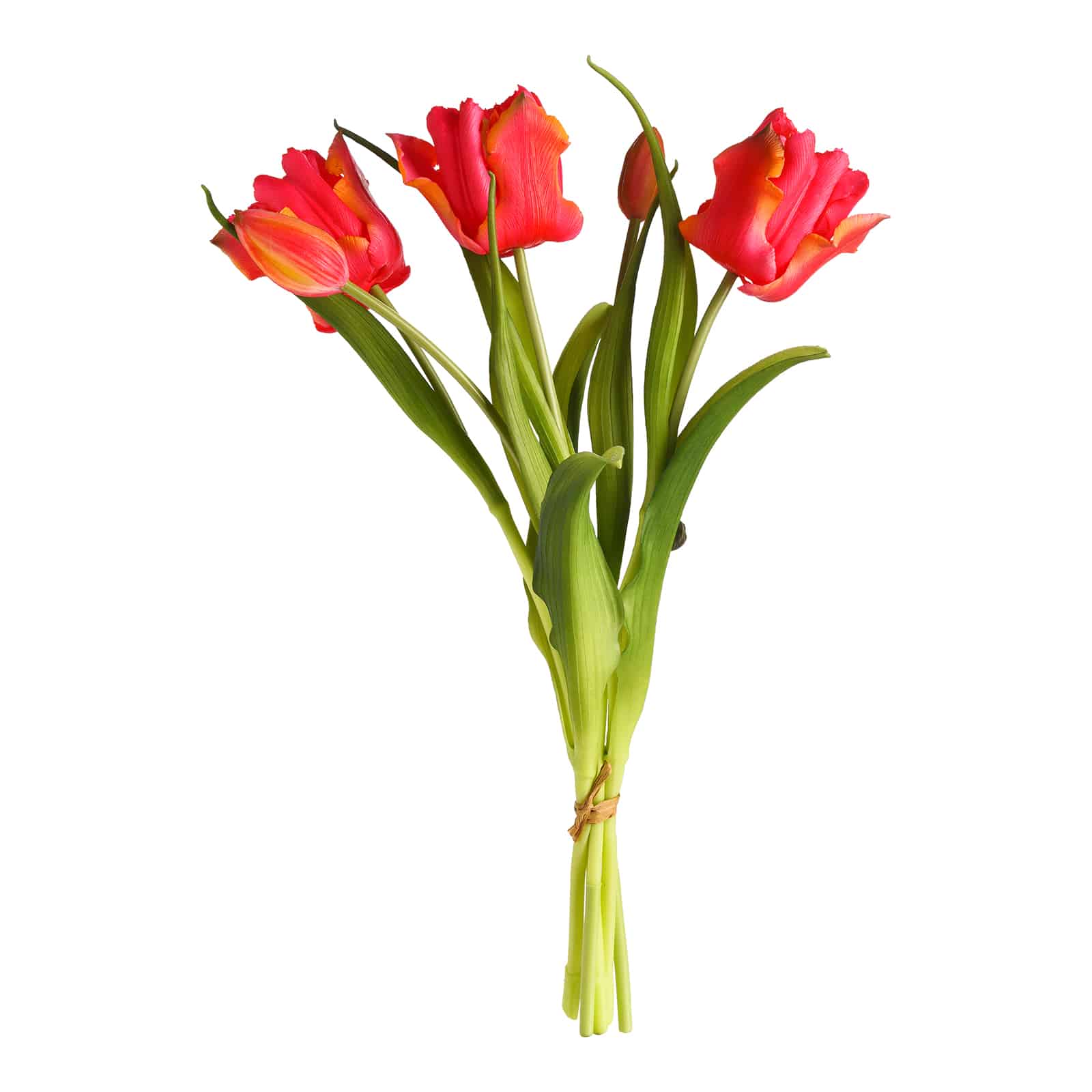 Kunstblumenbund Papageientulpe Pink,L 410 mm