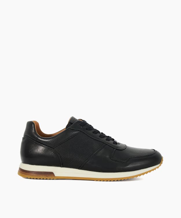 Trilogy Black - Wide Fit Lace-Up Runner Trainers