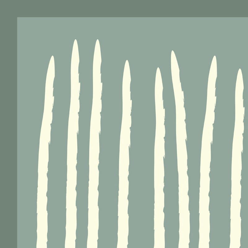 HACHURE VERT - Tête de lit L180xH 70cm