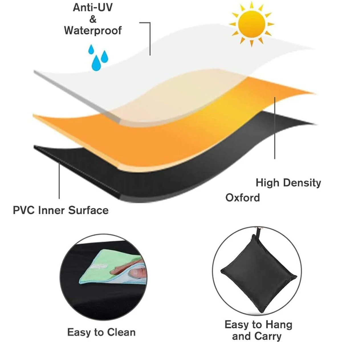 Patio Chair Cover, Outdoor Bench Cover, Patio Sofa Cover Waterproof Loveseat Cover