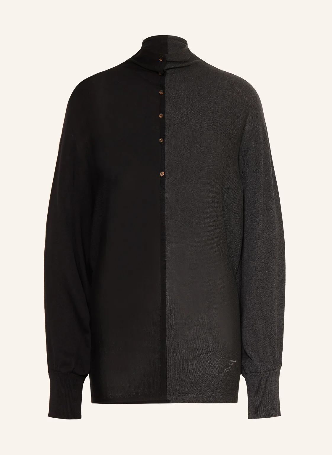 JACQUEMUS Pullover LE POLO LOSANGE mit Seide