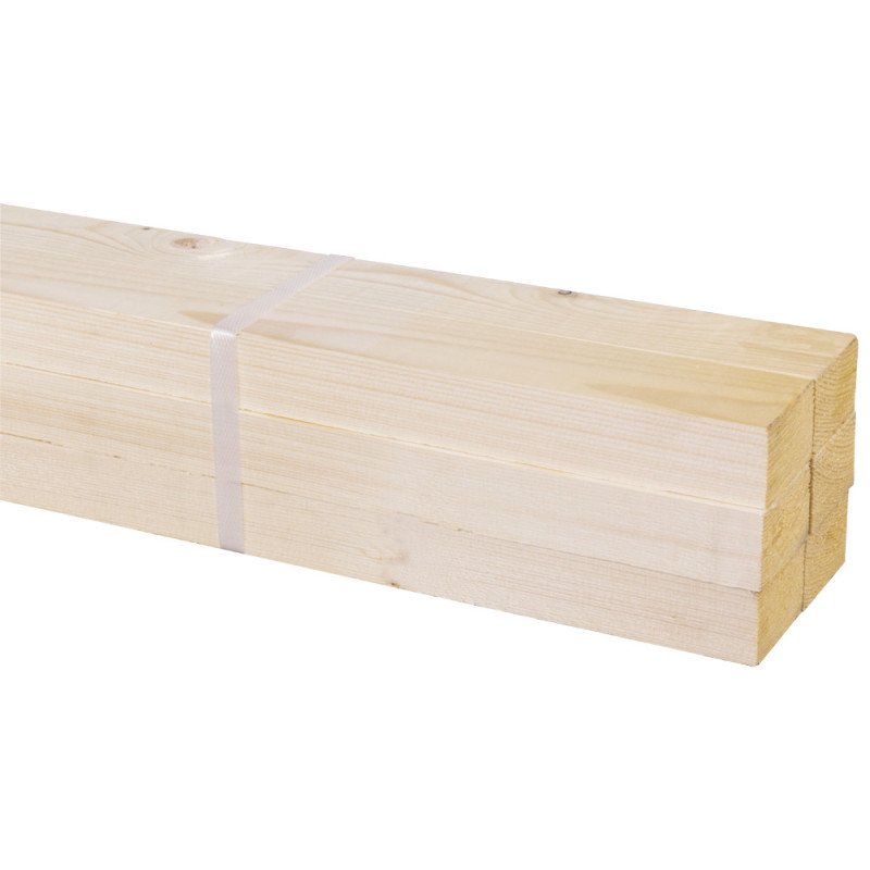 Bois brut 210 x 4,8 x 3,2 cm 6 pièces