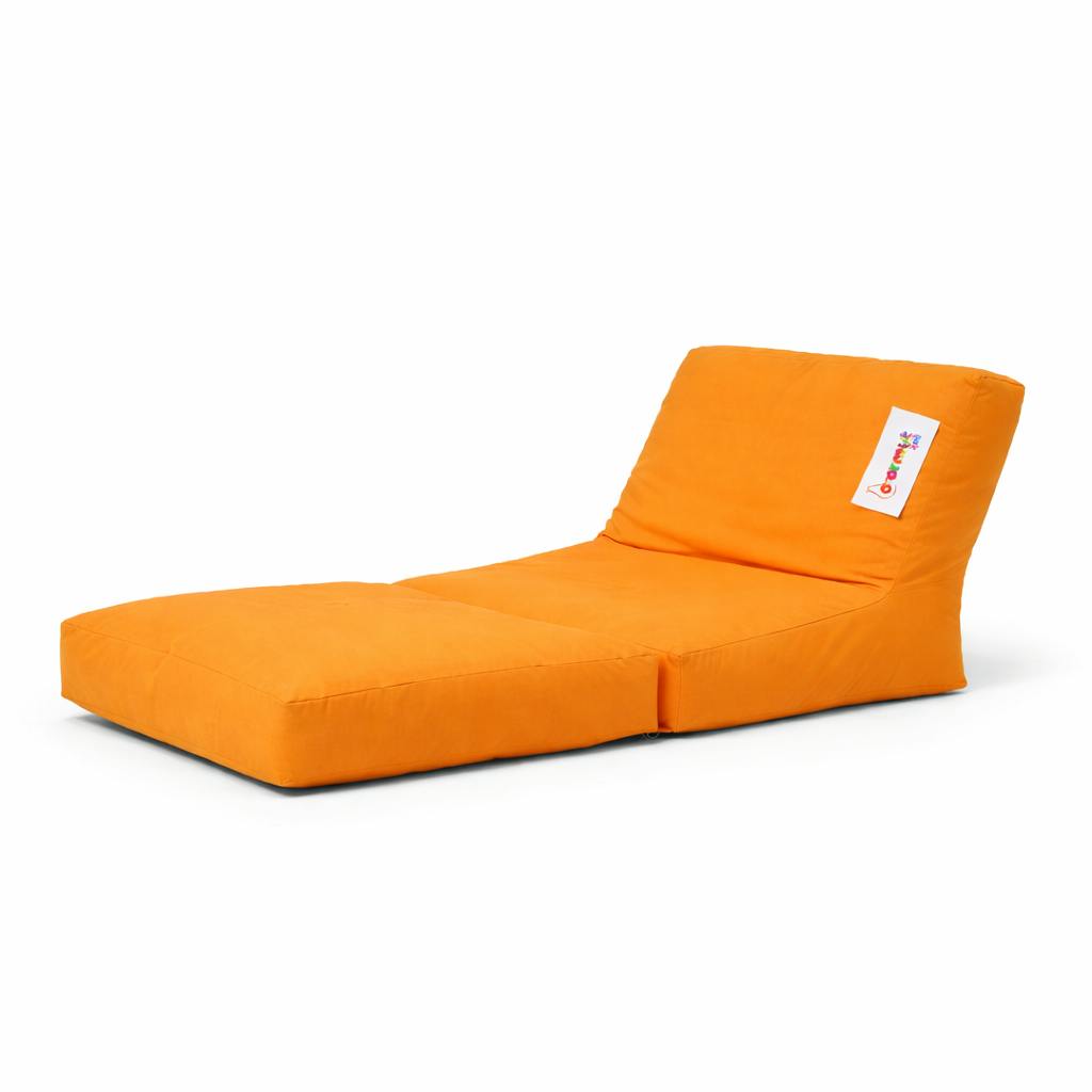 Pouf chaise longue extérieur orange ARTA