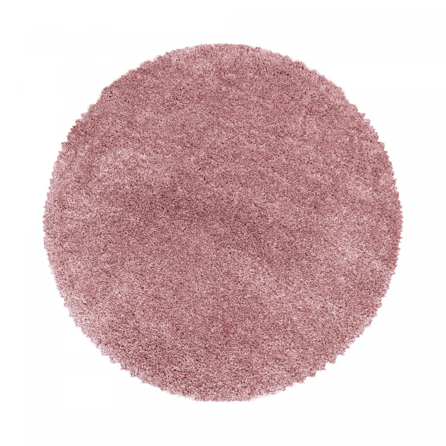 Dywan shaggy Fluffy Super Soft różowy 80 cm x 80 cmkoło