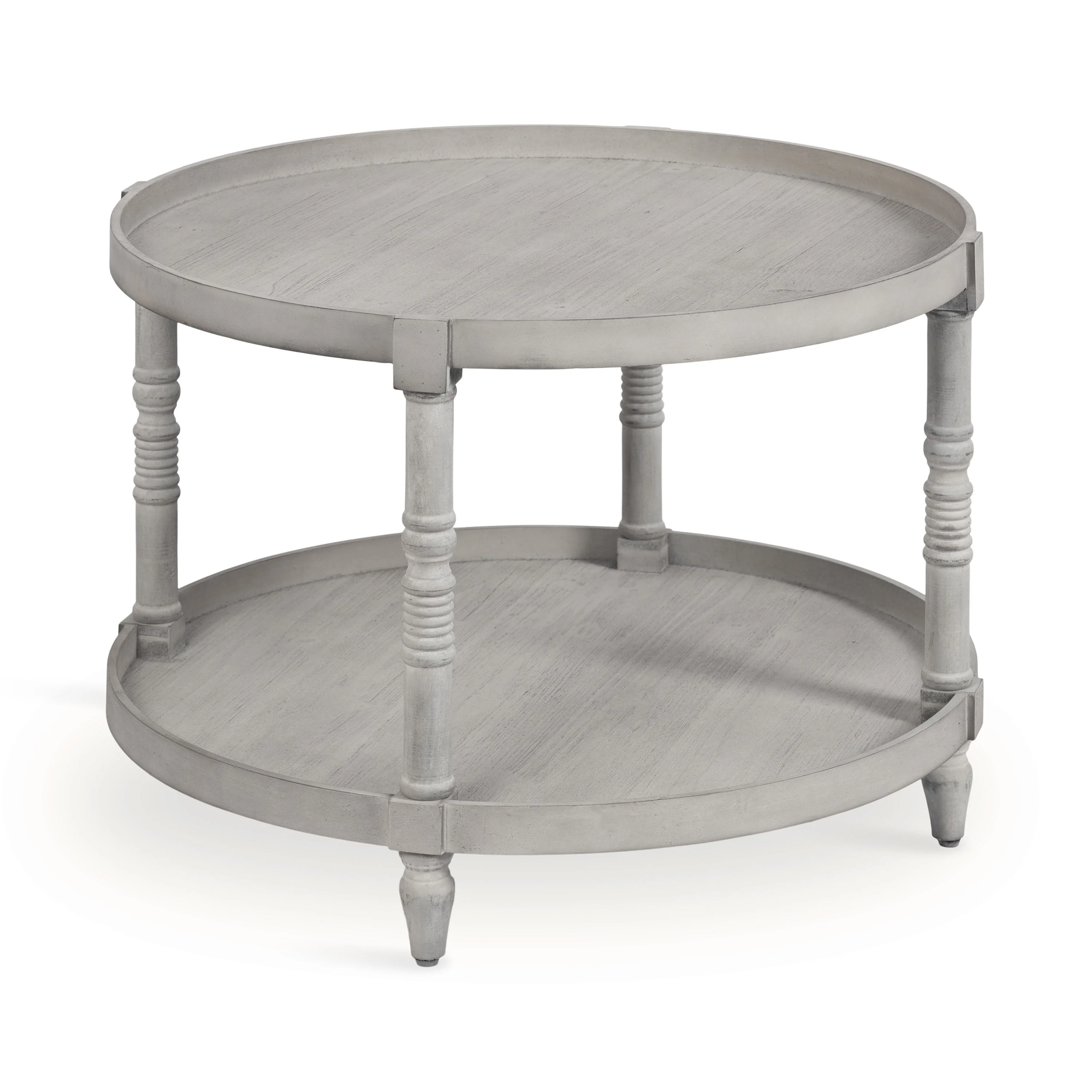 Kate and Laurel Bellport Round Wood Coffee Table