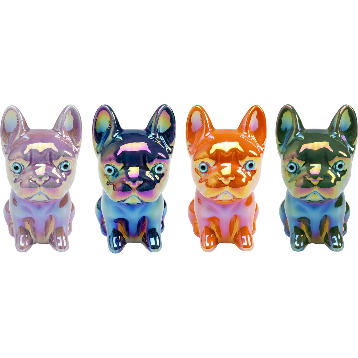 Kare Design Spaarpot glanzende puppy's (4/set)