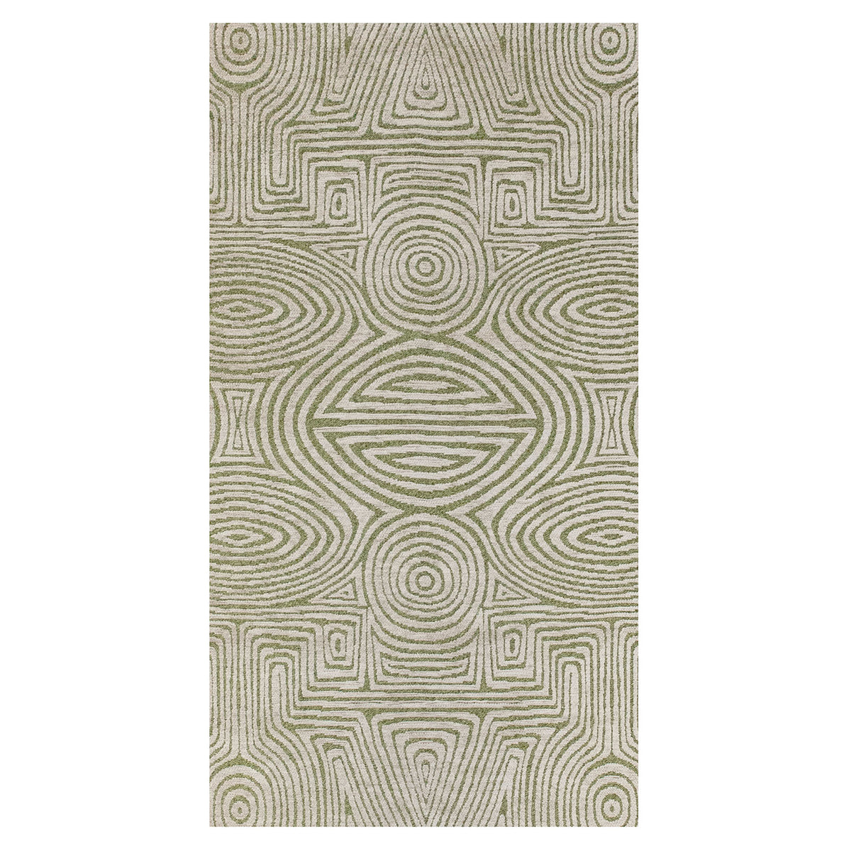 Lola&Moi vloerkleed Green Beach - groen - 80x150cm