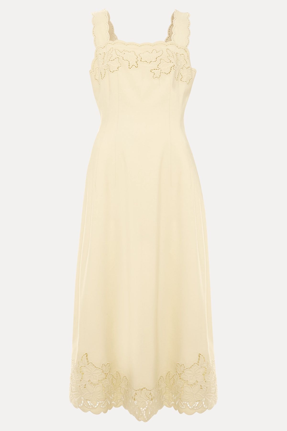 Phase Eight Wilda Scalloped Lacy Midi Dress
